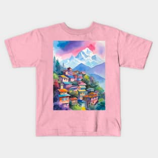 Himalayas Town Kids T-Shirt